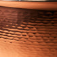 Hammering increases strength and beauty of copper clad with stainless steel  stockpot