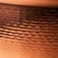 Hammering increases strength and beauty of copper clad with stainless steel  soup pot