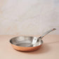 Frying Pan in hammered copper with stainless steel lining