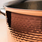 Hammering increases strength and beauty of copper clad with stainless steel  braiser