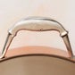 Comfortable stainless steel helper handle with decorative inlaid copper coin