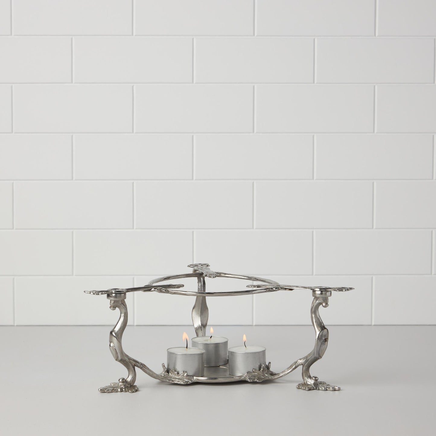Stainless Steel warming stand for gel and candle