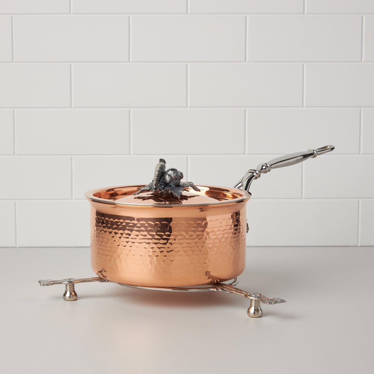 stainless steel trivet photographed Opus Cupra copper Saucepan