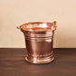 Hammered copper medium wine bucket  and copper handles, from Glamstore Historia collection