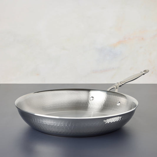 Opus Prima hammered clad stainless steel frying pan