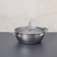 Opus Prima 4qt chef pot hammered clad stainless steel with special edition Disney-inspired knobs in stainless steel featuring Minnie Mouse,