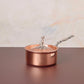 Opus Cupra 2 qt saucepan hammered copper with special edition Disney-inspired knobs in stainless steel featuring Pluto,