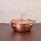 Opus Cupra 4 qt chef pot hammered copper with special edition Disney-inspired knobs in stainless steel featuring Minnie Mouse
